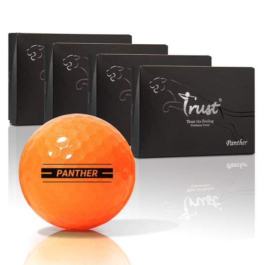 Trust Golfbälle Panther Orange – Auffällige Golfbälle, Kristall-Urethan, 48 Bälle