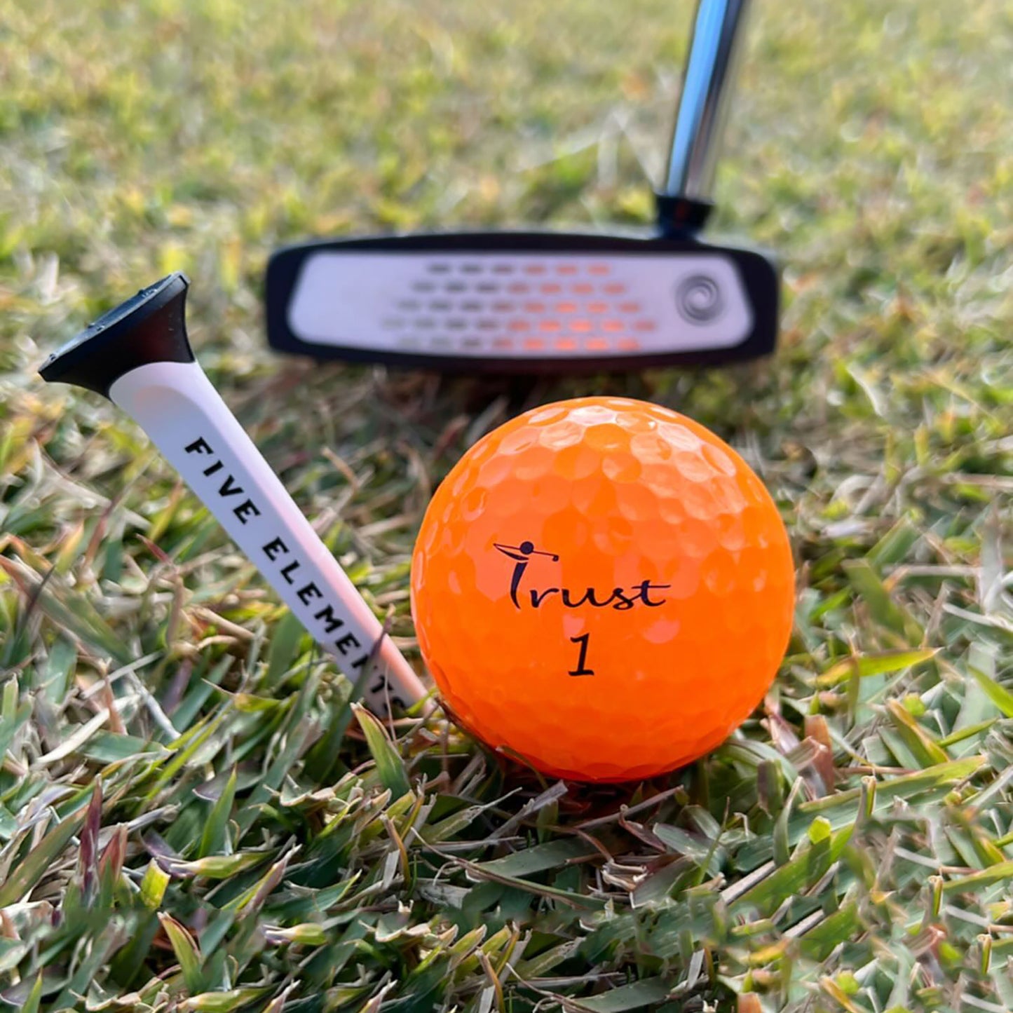 Trust Golfbälle Panther Orange – Auffällige Golfbälle, Kristall-Urethan, 12 Bälle